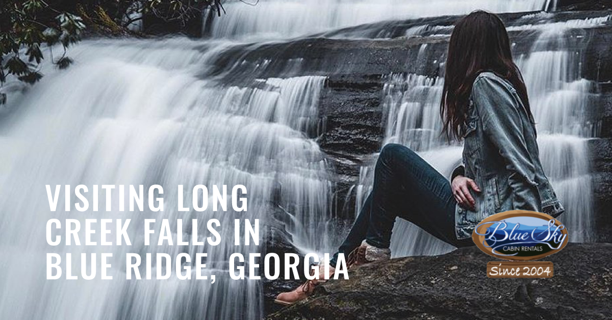 Long Creek Falls in Blue Ridge, Blue Sky Cabin Rentals